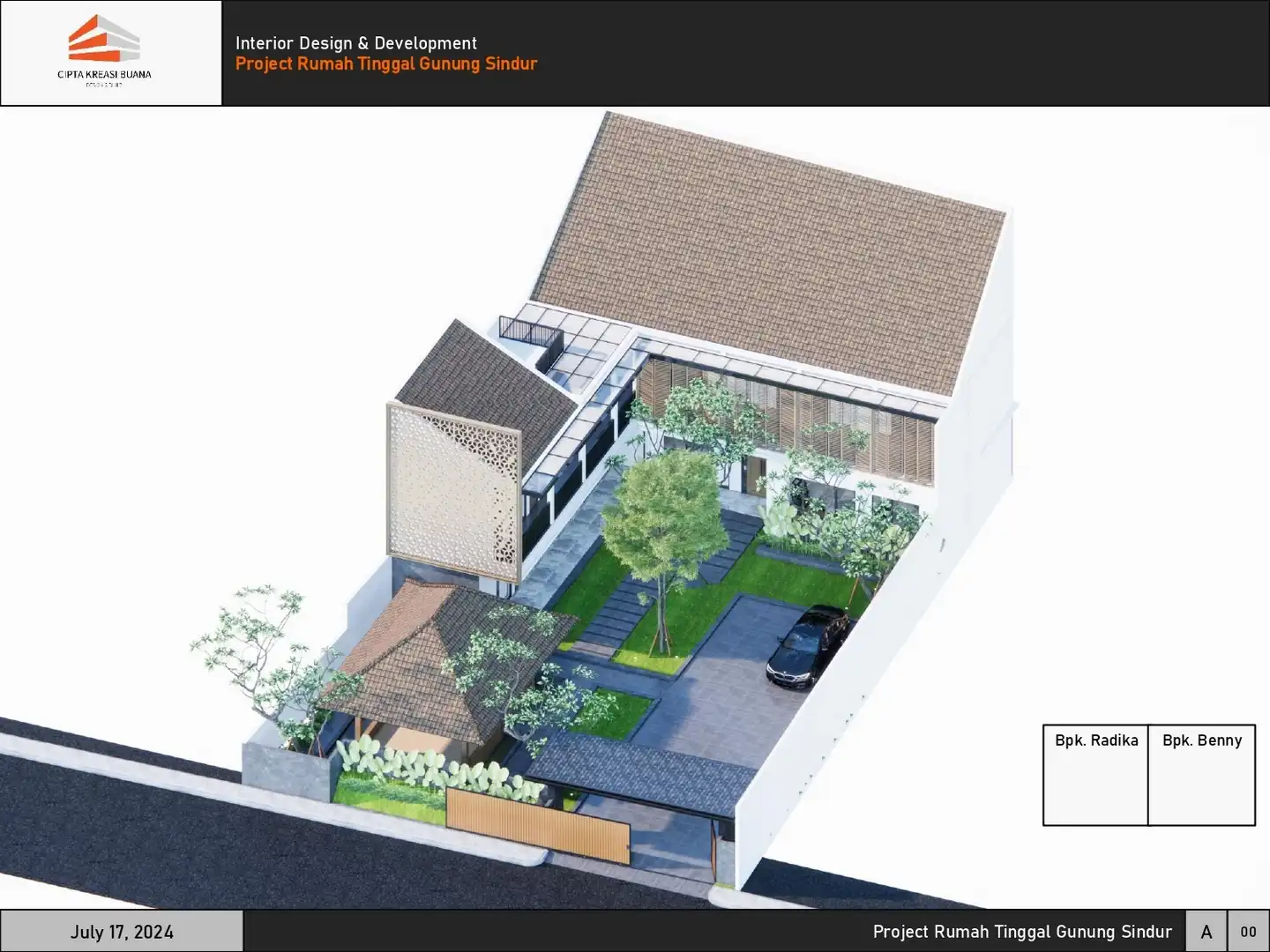 Rumah Gunung Sindur Premium residential architecture and interior oleh PT Cipta Kreasi Buana